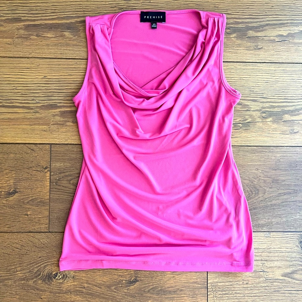 Pink Sleeveless Blouse